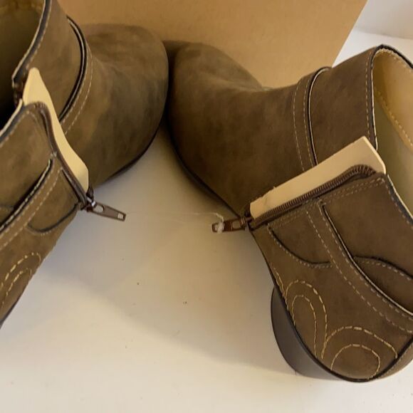 New JBU zipper ankle brown boots size 9.5 - Picture 5 of 8